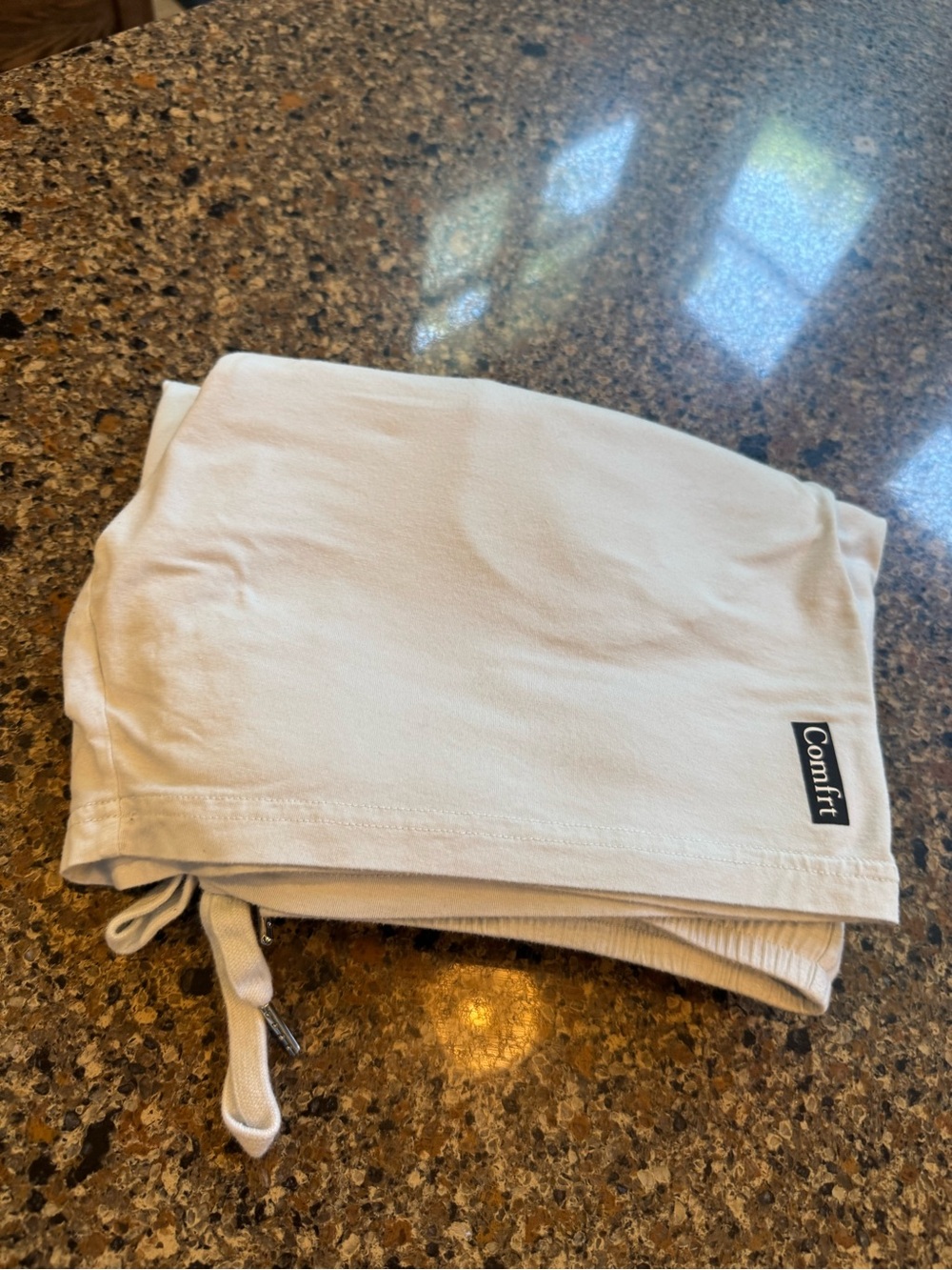 Comfrt Pale Blue Loungewear Set - Tee & Drawstring Shorts - Picture 6 of 6